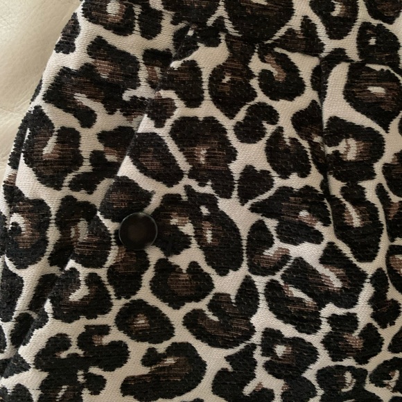 ANTHROPOLOGIE Kate Leopard Jacquard Trousers - Picture 6 of 16
